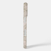 Coques Case-Mate iPhone Monogramme d'impression Vintage beige (Verso / Droite)