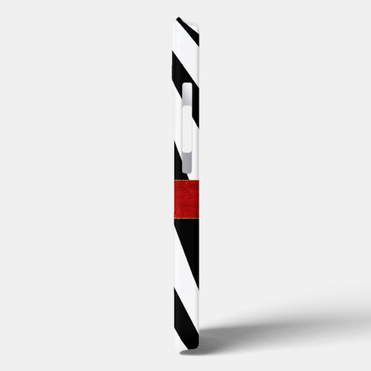 Coques Case-Mate iPhone Monogramme d'impression Zebra élégant (Verso / Gauche)