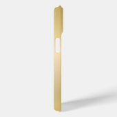 Coques Case-Mate iPhone Monogramme d'or à look métallique Modèle personnal (Verso / Droite)