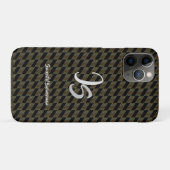 Coques Case-Mate iPhone Monogramme d'or personnel "Business Man" (Dos (Horizontal))