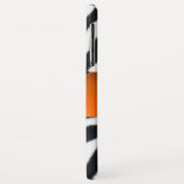 COQUES Case-Mate iPhone MONOGRAMME D'ORANGE JAUNE DE FOUR ZEBRA BLANC NOIR (Dos/Gauche)