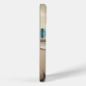 Coques Case-Mate iPhone Monogramme du coucher de soleil sur la plage (Verso / Droite)