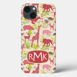 Etui iPhone 13 Monogramme du paradis   de jungle