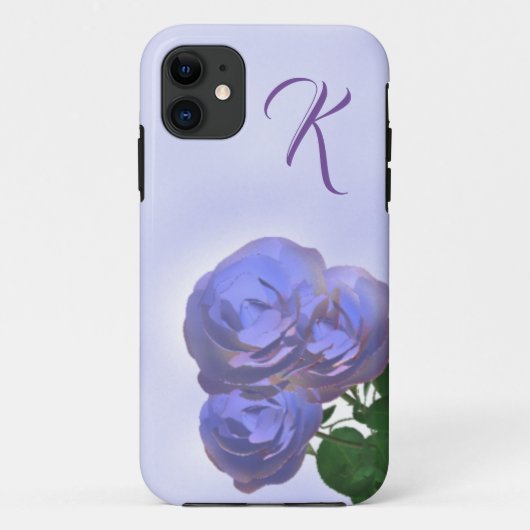 Coques Case-Mate iPhone Monogramme du Rose de lavande (Dos)
