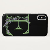 Coques Case-Mate iPhone Monogramme E Lavande Eucalyptus (Dos (Horizontal))