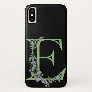 Case-Mate iPhone Case Monogramme E Lavande Eucalyptus