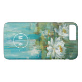 Coques Case-Mate iPhone Monogramme| Eau Lily Pond (Dos (Horizontal))