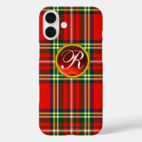 MONOGRAMME ÉCOSSAIS DU TARTAN ET DE LA ROUGE EN PI