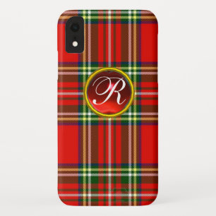 Case-Mate iPhone CASE MONOGRAMME ÉCOSSAIS DU TARTAN ET DE LA ROUGE EN PI