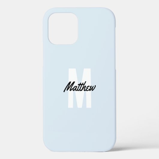 Coques Case-Mate iPhone Monogramme Écriture moderne Nom Coque-Mate i (Verso)