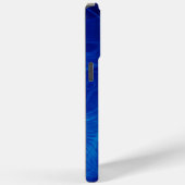 Coques Case-Mate iPhone Monogramme Electric Blue effet unique (Verso / Droite)