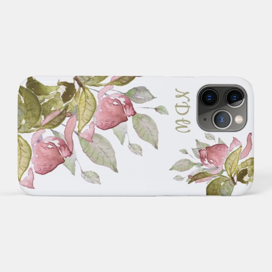 Coques Case-Mate iPhone Monogramme, Élégant (Dos (Horizontal))