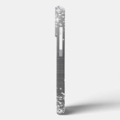 Coques Case-Mate iPhone Monogramme élégant à huile d'argent (Verso / Gauche)