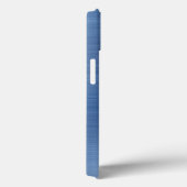 Coques Case-Mate iPhone Monogramme élégant bleu (Verso / Droite)