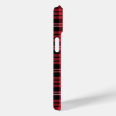 Coques Case-Mate iPhone Monogramme élégant carreaux rouges (Verso / Droite)