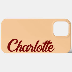 Case-Mate iPhone Case Monogramme élégant classique personnalisé pêche
