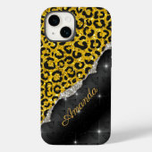 Coques Case-Mate iPhone Monogramme élégant en faux parties scintillant pos (Verso)