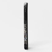 Coques Case-Mate iPhone Monogramme Élégant Fille Lunaire (Dos/Gauche)