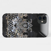 Coques Case-Mate iPhone Monogramme Élégant Fille Lunaire (Dos (Horizontal))