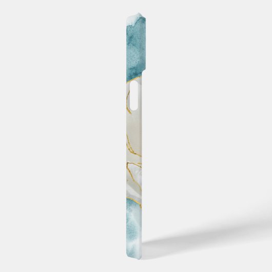 Coques Case-Mate iPhone Monogramme Elegant Fleur Blanche Simple Aquarelle (Verso / Droite)