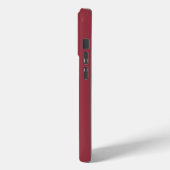 Coques Case-Mate iPhone Monogramme Élégant Minimal Classique Moderne Rouge (Verso / Gauche)