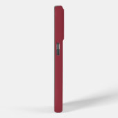 Coques Case-Mate iPhone Monogramme Élégant Minimal Classique Moderne Rouge (Verso / Droite)
