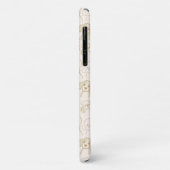 Coques Case-Mate iPhone Monogramme élégant Motif de chien pop neutre migno (Dos/Gauche)