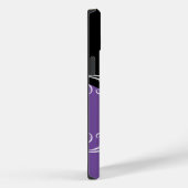 Coques Case-Mate iPhone Monogramme Élégant Pailleté Brillance  (Verso / Droite)