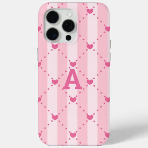 Coque iPhone 15 Pro Max Monogramme Élégant Personnalisé