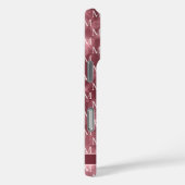 Coques Case-Mate iPhone Monogramme Élégant Rose Pâle Étincelle (Verso / Droite)