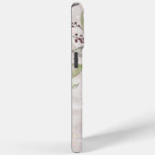 Coques Case-Mate iPhone Monogramme Elégant rose Peony Floral Marbre (Verso / Droite)