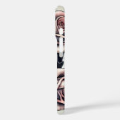 Coques Case-Mate iPhone Monogramme Elégant Squelette Floral Crâne Roses Ro (Verso / Gauche)