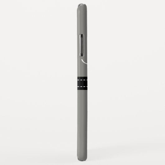 Coques Case-Mate iPhone Monogramme Élégant Titane couleur solide (Dos/Droite)