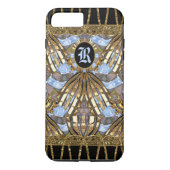 Coques Case-Mate iPhone Monogramme élégant unique de jet de Margo (Dos)