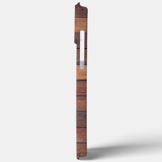 Coques Case-Mate iPhone Monogramme en bois rustique 3 photo (Verso / Gauche)