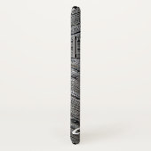 Coques Case-Mate iPhone Monogramme en bois rustique croisé chrétien (Dos/Droite)