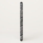 Coques Case-Mate iPhone Monogramme en bois rustique croisé chrétien (Dos/Gauche)