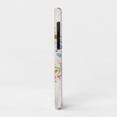 Coques Case-Mate iPhone Monogramme en bois vieilli Fleurs blanches (Dos/Gauche)