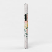 Coques Case-Mate iPhone Monogramme en bois vieilli Rose et couronne d'euca (Dos/Droite)