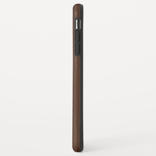Coques Case-Mate iPhone monogramme en cuir Brown (Dos/Gauche)