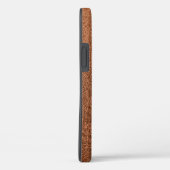 Coques Case-Mate iPhone Monogramme en cuir Brown Faux (Verso / Droite)