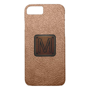 Etui iPhone Case-Mate Monogramme en cuir de laiton antique