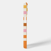 Coques Case-Mate iPhone Monogramme en damier rétro tendance (Verso / Droite)