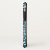 Coques Case-Mate iPhone Monogramme en dentelle florale victorienne argent (Dos/Gauche)