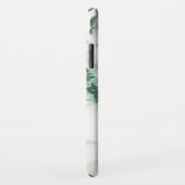 Coques Case-Mate iPhone Monogramme en marbre vert (Dos/Droite)