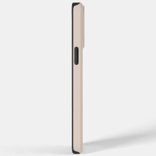 Coques Case-Mate iPhone Monogramme en or beige Nom initial (Verso / Droite)