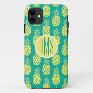 Coque Case-Mate Pour iPhone Monogramme en pastel des ananas  