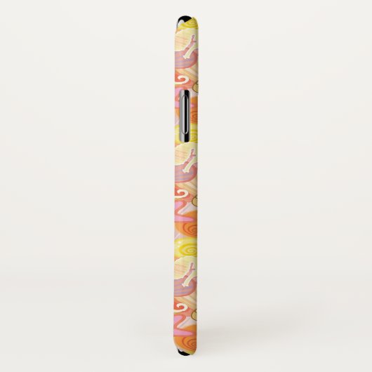 Coques Case-Mate iPhone Monogramme en pastel des créatures | de mer (Dos/Droite)