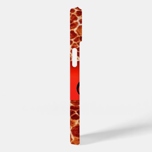 COQUES Case-Mate iPhone MONOGRAMME EN PIERRE DE GIRAFFE, (Verso / Droite)