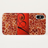 COQUES Case-Mate iPhone MONOGRAMME EN PIERRE DE GIRAFFE, (Dos (Horizontal))